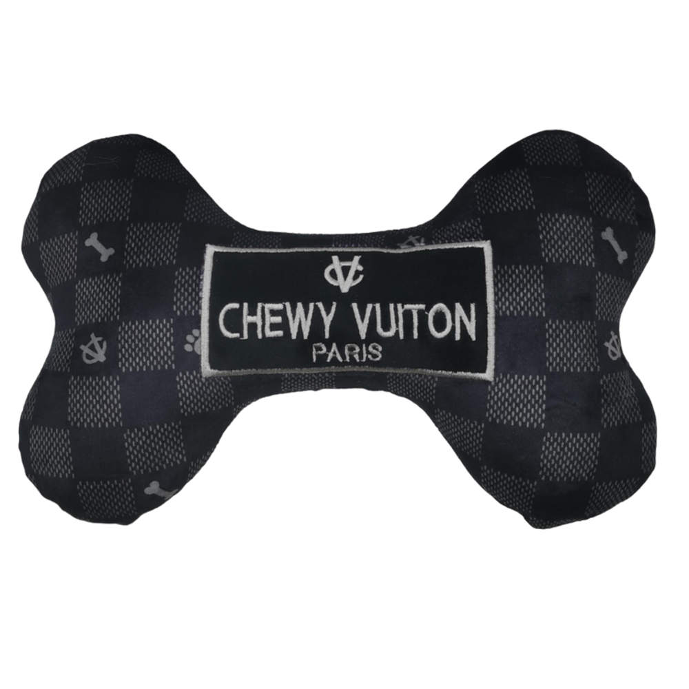 Black Checker Chewy Vuiton Bone